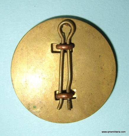 Brass Drummers Proficiency Trade Arm Badge on Backing Plate — image 2