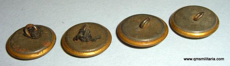 WW2 Merchant Marine Gilt Brass Buttons for Battle Dress x 4 — image 3