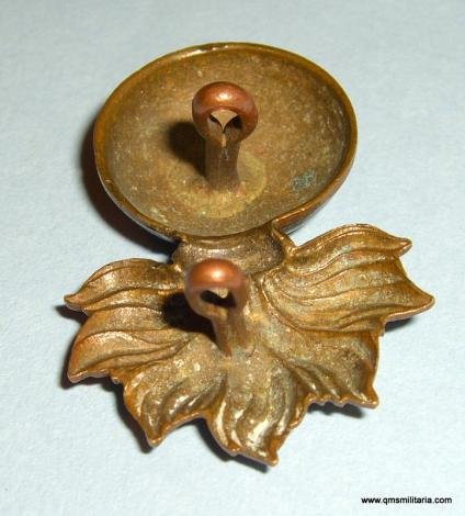 WW1 Royal Marine Artillery ( RMA ) Gilding Metal Brass Grenade Cap Badge, pre 1923 — image 3