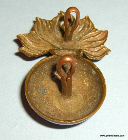 WW1 Royal Marine Artillery ( RMA ) Gilding Metal Brass Grenade Cap Badge, pre 1923 — image 4