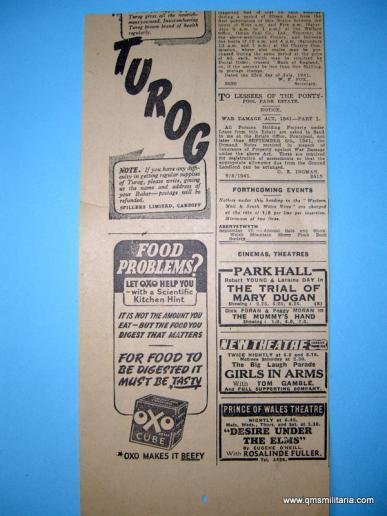 WW2 Home Front interest Newspaper cutting - Men Who May Be Called Up 1941 — image 3