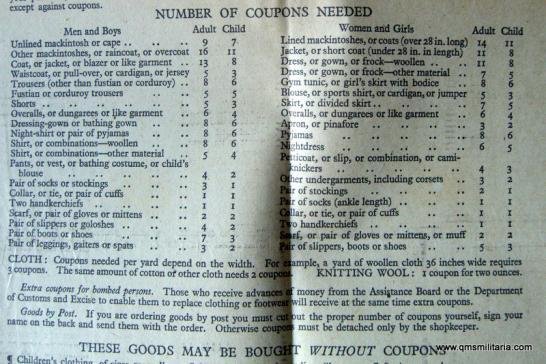 WW2 Rationing Notice taken from an original newspaper ( The Observer June 1st 1941 ) — image 2