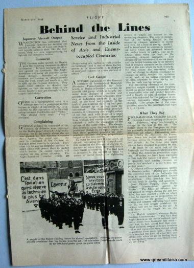 Article extracted from Flight Magazine March 1944 - New 36.7 litre 12 cyclinder Rolls Royce Griffon Engine as fitted in the Spitfire — image 4