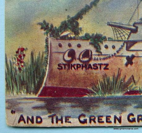 WW1 Propaganda Comic Card - The German Navy Taking Root! — image 2