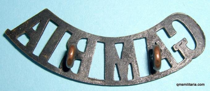 West Africa - Royal Gambia Artillery / RWAFF Brass Shoulder Title — image 2