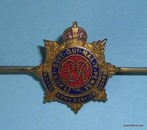 WW2 era Royal Army Service Corps RASC Sweetheart Pin Brooch …
