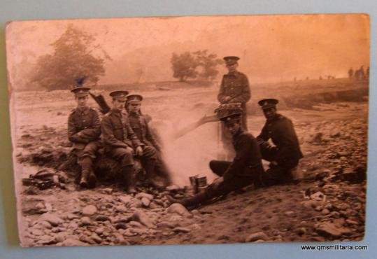 Pre WW1 Green Howards ( Alexandra, Princess of Wales' Own Yorkshire Regiment ) Territorials enjoying a brew-up — image 2