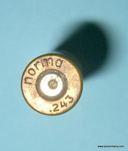 Spent Brass Cartridge Case  Winchester Norma .243 — image 2