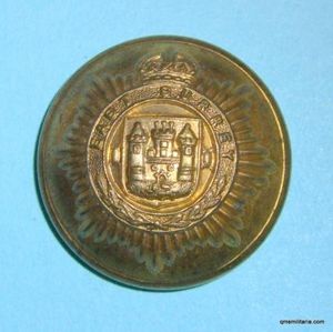 The East Surrey Regiment Officers Large Gilt Button ( 31st …