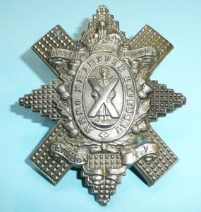 Highland Cyclist Battalion (HCB) White Metal Glengarry Badge - Gaunt …