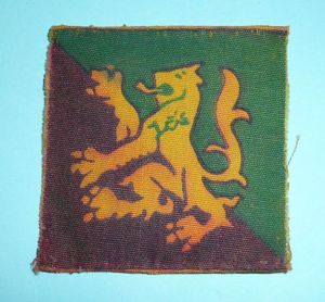 WW2 Scottish Command North Highland District Printed Formation Sign