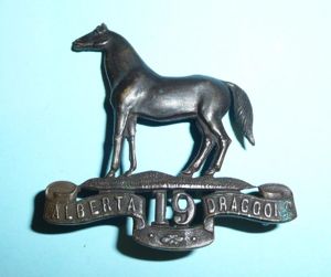 WW1 Canada - 19th Alberta Dragoons Bronze Cap Badge