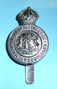 City of Edinburgh (Scotland) Special Constable Constabulary Police Chromed Cap …