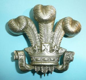 3rd Dragoon Guards NCOs White Metal Arm Badge