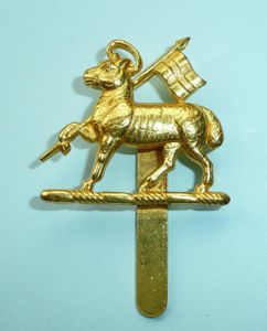 Birmingham Mint Souvenir Queens (Royal West Surrey Regiment) Gilt Cap …