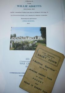 WW1 1914-17 Active Service Pocket Sized The Gospel according to …