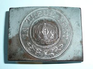 WW1 Original Imperial German Bavarian Steel Belt Buckle