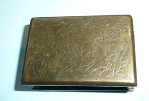 WW1 Trench Art Match Box Cover - 1914 World War …