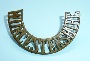 Worcestershire Regiment Brass Shoulder Title