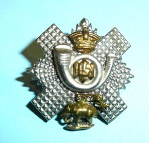 QVC Victorian Highland Light Infantry (HLI) Officers Gilt and Silver …