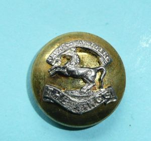 Kings Liverpool Regiment Officers Mounted Mess Dress / Hunt Button