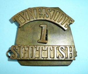 WW1 1st Battalion Tyneside Scottish Brass Gilding Metal Three Piece …