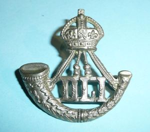 Durham Light Infantry (DLI) Officer 's White Metal Cap Badge …