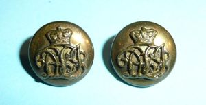 QVC Victorian Durham Light Infantry (DLI) Officer's Gilt Pair of …