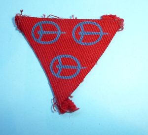 WW2 - 4th Anti-Aircraft Division Printed Cloth Formation Sign Flash …