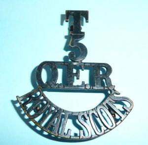 T / 5 / QER / Royal Scots Blackened One …