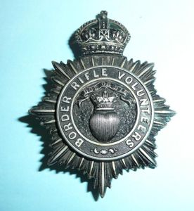 Border Rifle Volunteers Edwardian Officers Pouch Belt Plate
