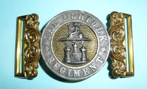 The Norfolk Regiment Officers Waist Belt Clasp (WBC)