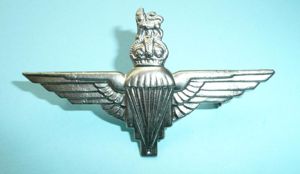 WW2 Parachute Regiment White Metal Cap Badge, King's Crown - …