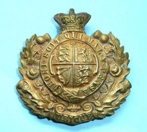 QVC Victorian Royal Engineers Belt Pouch Badge Device Ornament