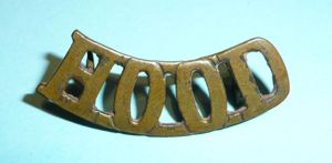 WW1 - 7th Hood Battalion Royal Naval Division Brass Shoulder …