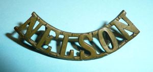 WW1 - 5th Nelson Battalion Royal Naval Division Brass Shoulder …