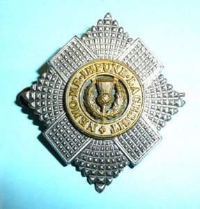 Royal Scots Officers / Senior NCOs Full Dress Cap Badge