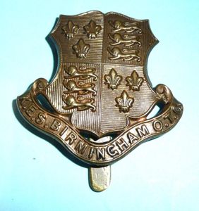 King Edwards School (KES) Birmingham OTC Brass Gilding Metal Cap …