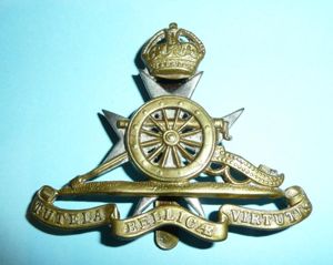 Royal Malta Artillery Other Ranks Bi Metal Cap Badge, King's …