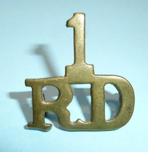 1 / RD 1st Royal Dragoons Early One Piece Brass …