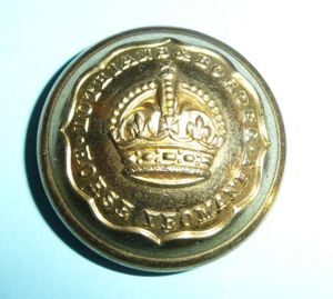 Lothians & Border Horse Yeomanry Officers Large Pattern Gilt Button