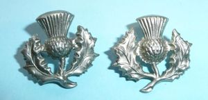 WW1 9th Scottish Division Formation Designation White Metal Arm Badges, …