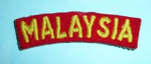 Malaya / Malaysia Federation Air Force Embroidered Yellow On Red …