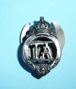 WW2 Home Front - Territorial Army (TA) Silver Mufti Lapel …