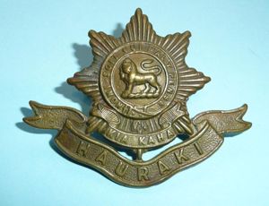 WW1 New Zealand 6th (Hauraki) Infantry Regiment Bronze Cap Badge …
