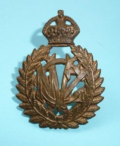 WW1 / WW2 New Zealand - Veterinary Corps Brass Cap …