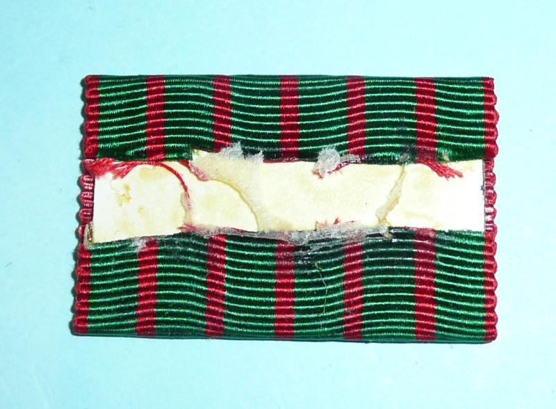 Kings Shropshire Light Infantry / Leeds Rifles Croix de Guerre Stiffened Woven Ribbon Regimental Flash — image 3