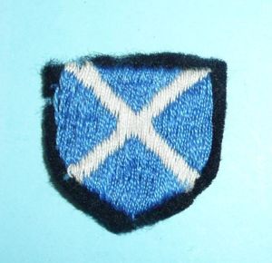 52nd (Scottish Lowland) Division Silk Woven Saltire Formation Sign Patch …