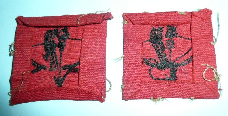 WW2 Anti-Aircraft AA Command Over Stitched Matching Pair Formation Signs Ptches Flashes Badges — image 4