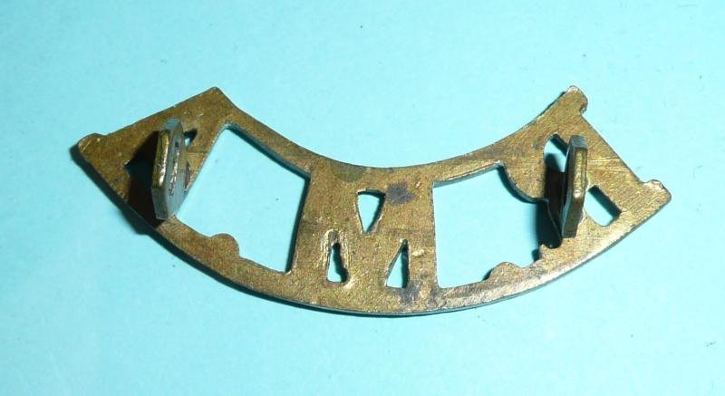 RMA Brass Shoulder Title - Royal Malta Artillery / Royal Military Academy — image 2